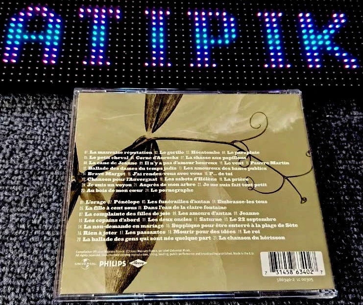 🎩 📀CD Duplo Georges Brassens - A Má Reputação - 45 Faixas 🥇 – photo 2